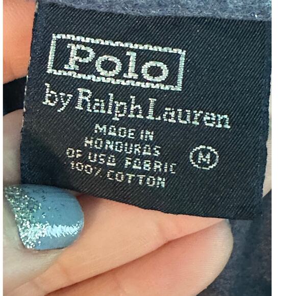 Ralph Lauren Polo blue purple long sleeves tee size Medium - Picture 3 of 7